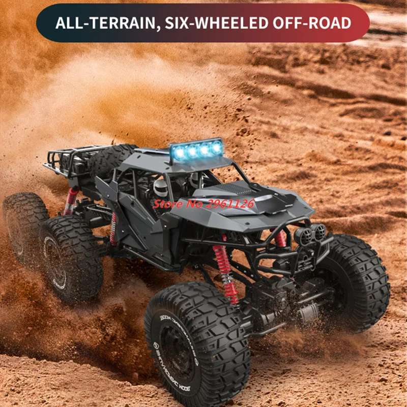 2.4G Alloy 70CM Large Car 6-Wheels Four Drive Off Load Climbing Car Vehical Electric High-Speed Six-Wheel Climbing Car Kids Boy