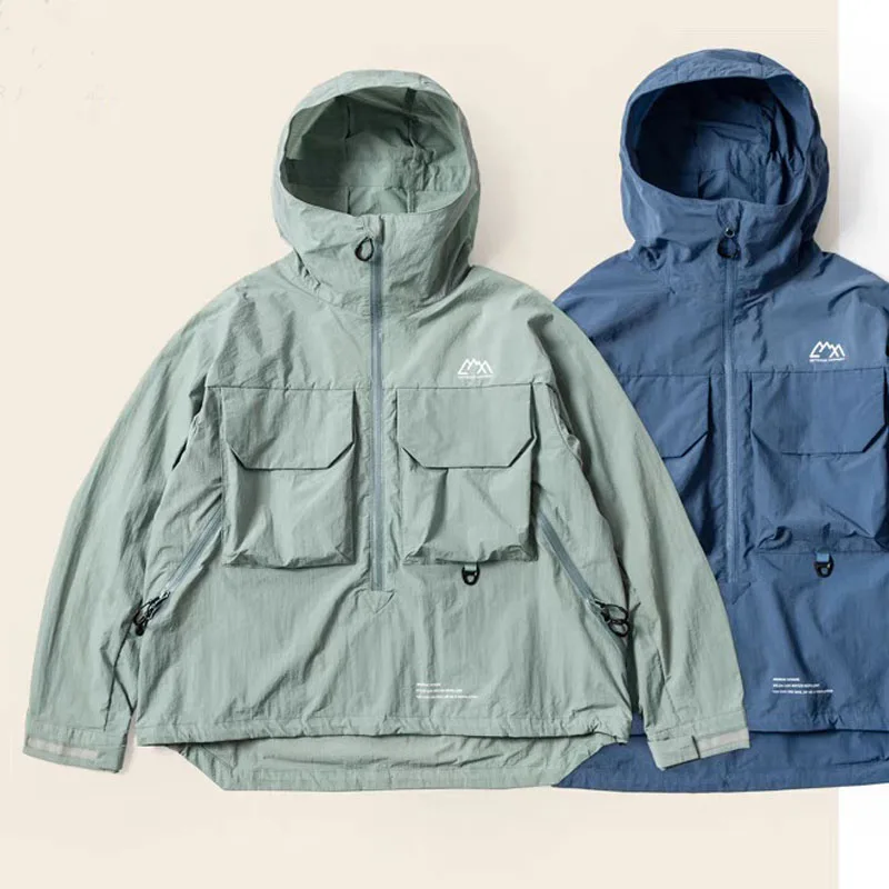 

CMF Функциональный свободный пуловер с капюшоном и защитой от брызг, блузка на полумолнии, куртка