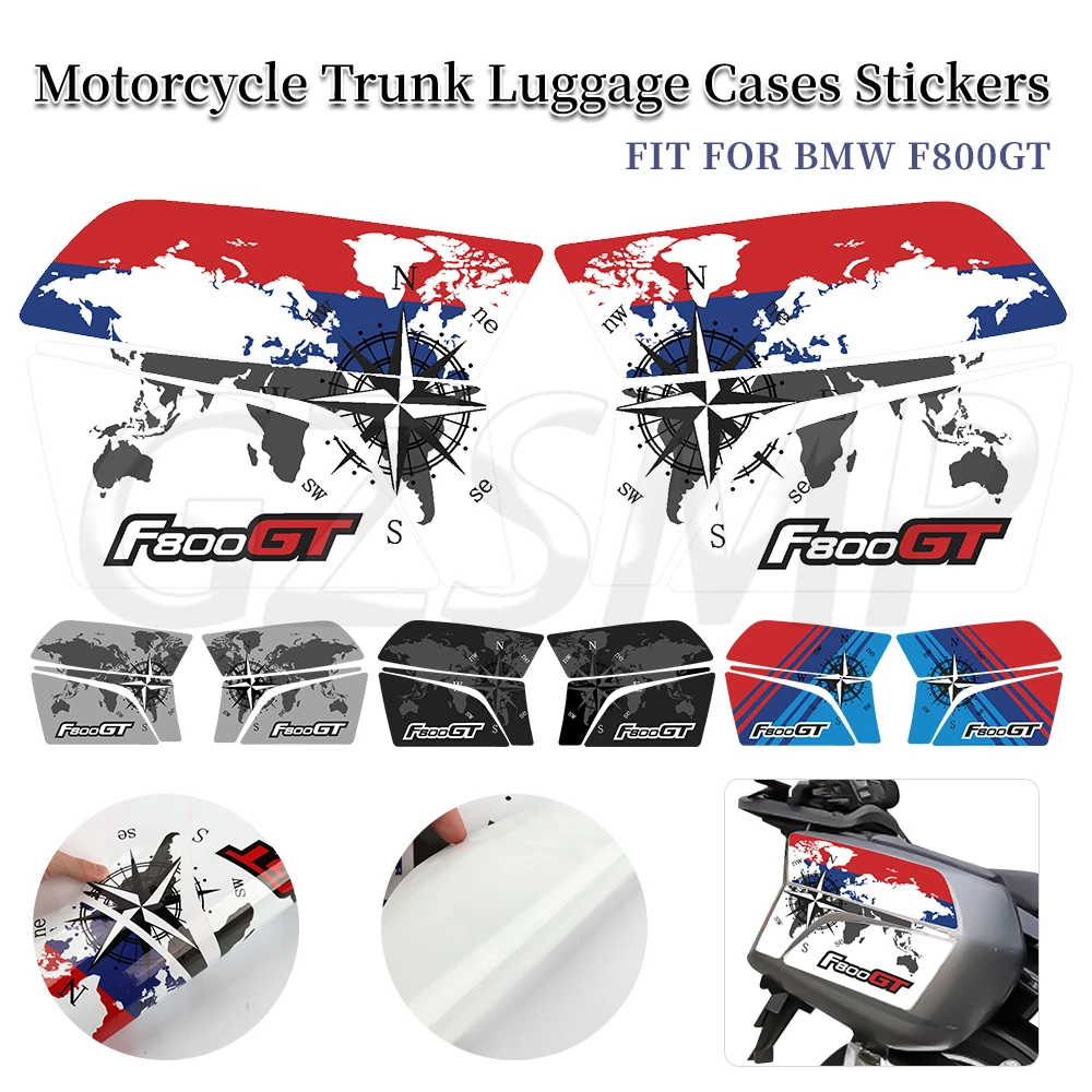 

fit For BMW F800GT F800 GT F 800GT Motorcycle Trunk Luggage Cases Decals Side Box Scratch Resistant Sticker