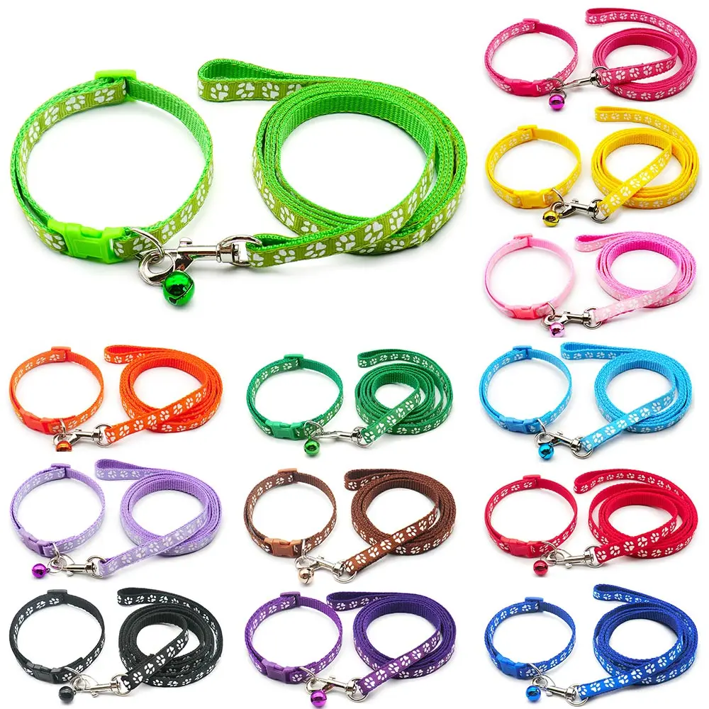 

Dog Cat Collar Leash Adjustable Leashes Collar Puppy Outdoor Walking Chihuahua Terrier Schnauzer Outdoor Traction Rope General