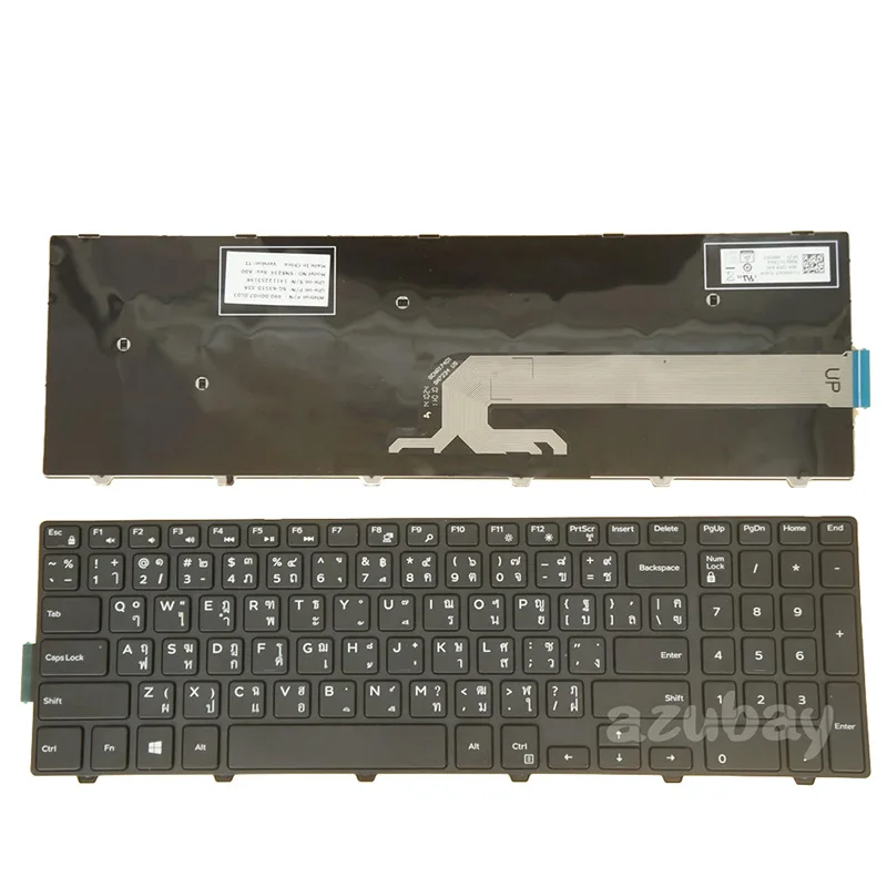 Laptop Keyboard for Dell inspiron 3441 3442 3443 3451 3452 3458 3459, 14 3462 3465 3467 3468 3473 3476 08JN54 THAI, No Backlit