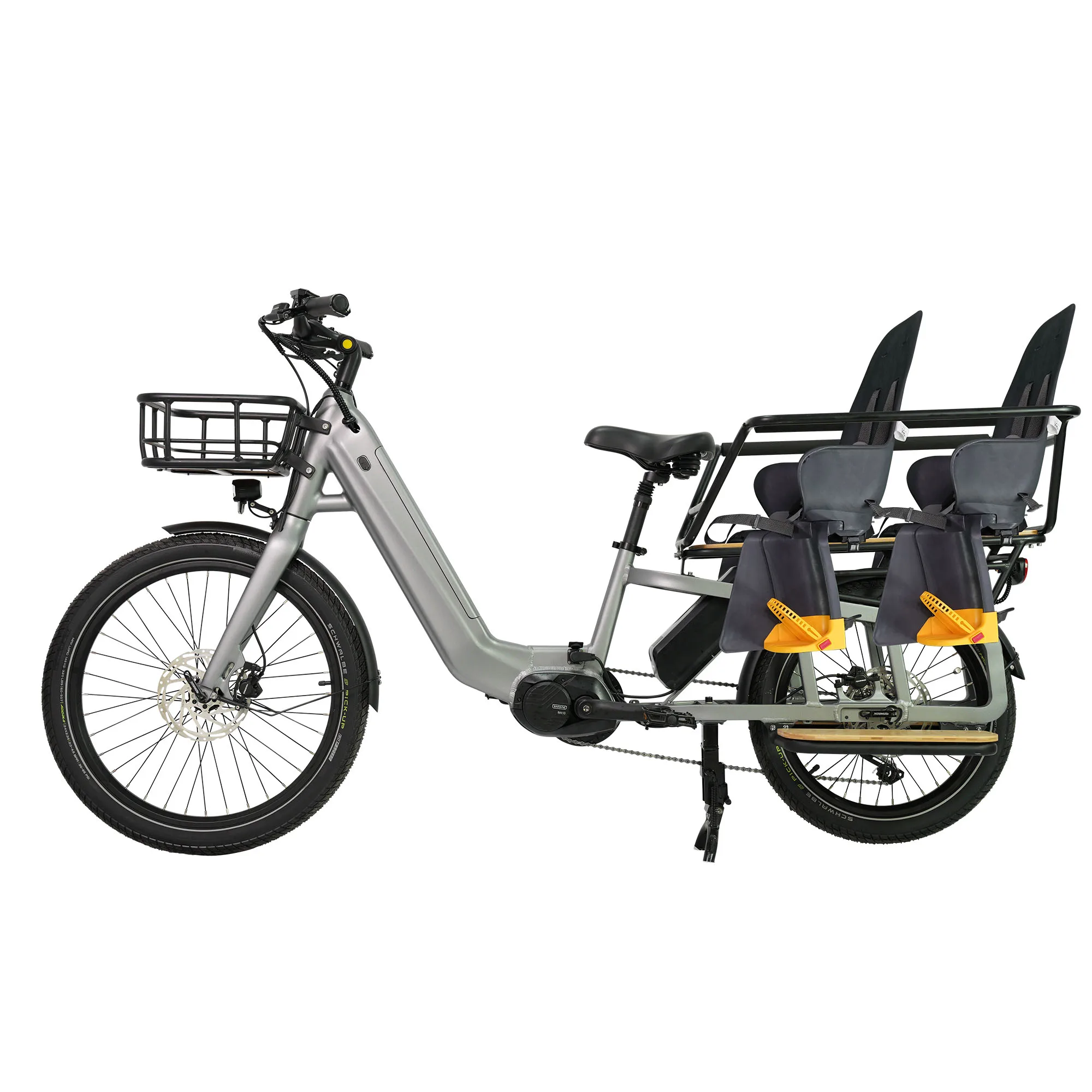 Greenpedel  24 Inch Electric bike 250W Motor Fat Tire 2 Wheel E Bike Adult Cargo Electric Bike With Basket