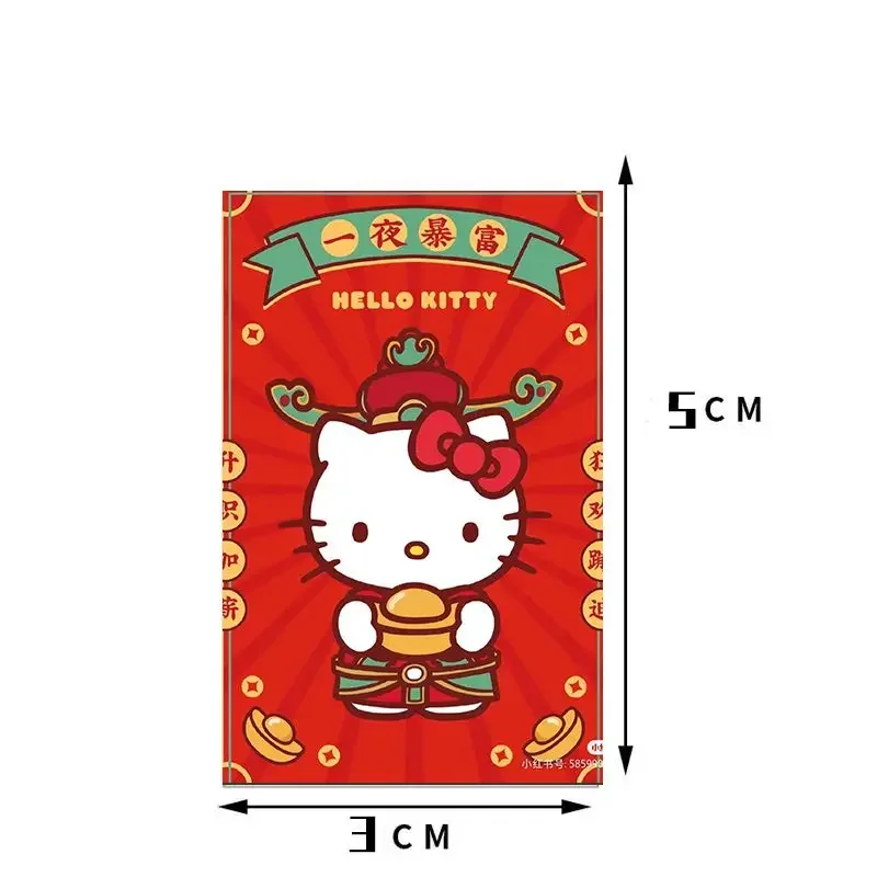 200Pcs/Roll Kawaii Sanrio Stickers Hello Kitty Ins Cute Kitty Cat Diy Handbook Decorationsealing sticker gift decoration sticker