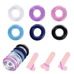 Silicone Penis Rings Cock Rings Penis Sleeve Penis Trainer Delay Ejaculation High Elasticity Time Lasting Sex Toys for Men