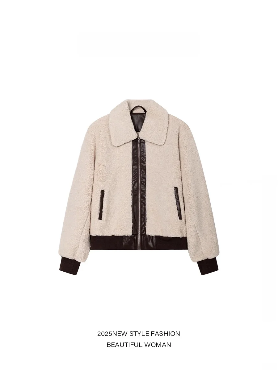 

Faionable Versatile Women's Outerwear Knoinghead 2025 New High-End Sle Casual Long Sve Thiened High Waist Pants