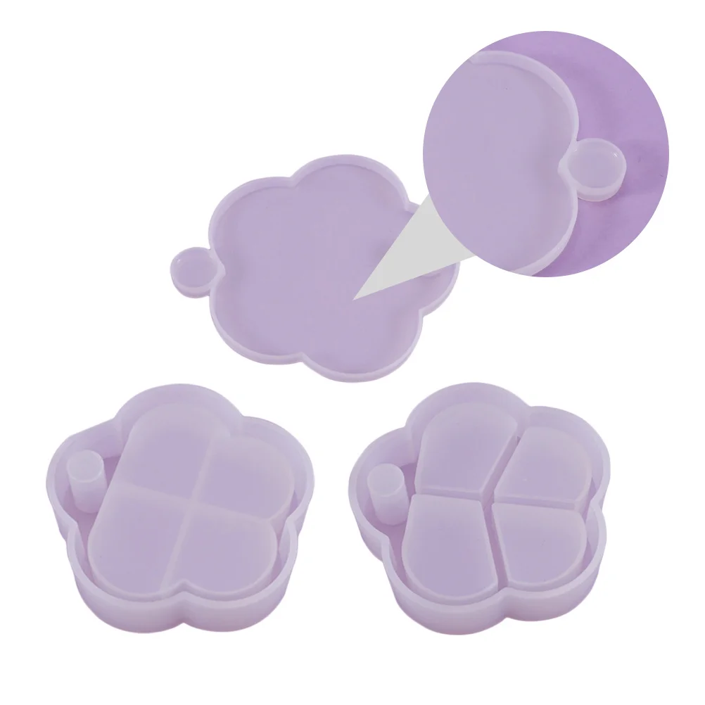 

3Pcs Rotating Storage Box Mold Creative Silicone DIY Craft Mold for Crystal Epoxy Resin Jewelry Making Baking Art Projects