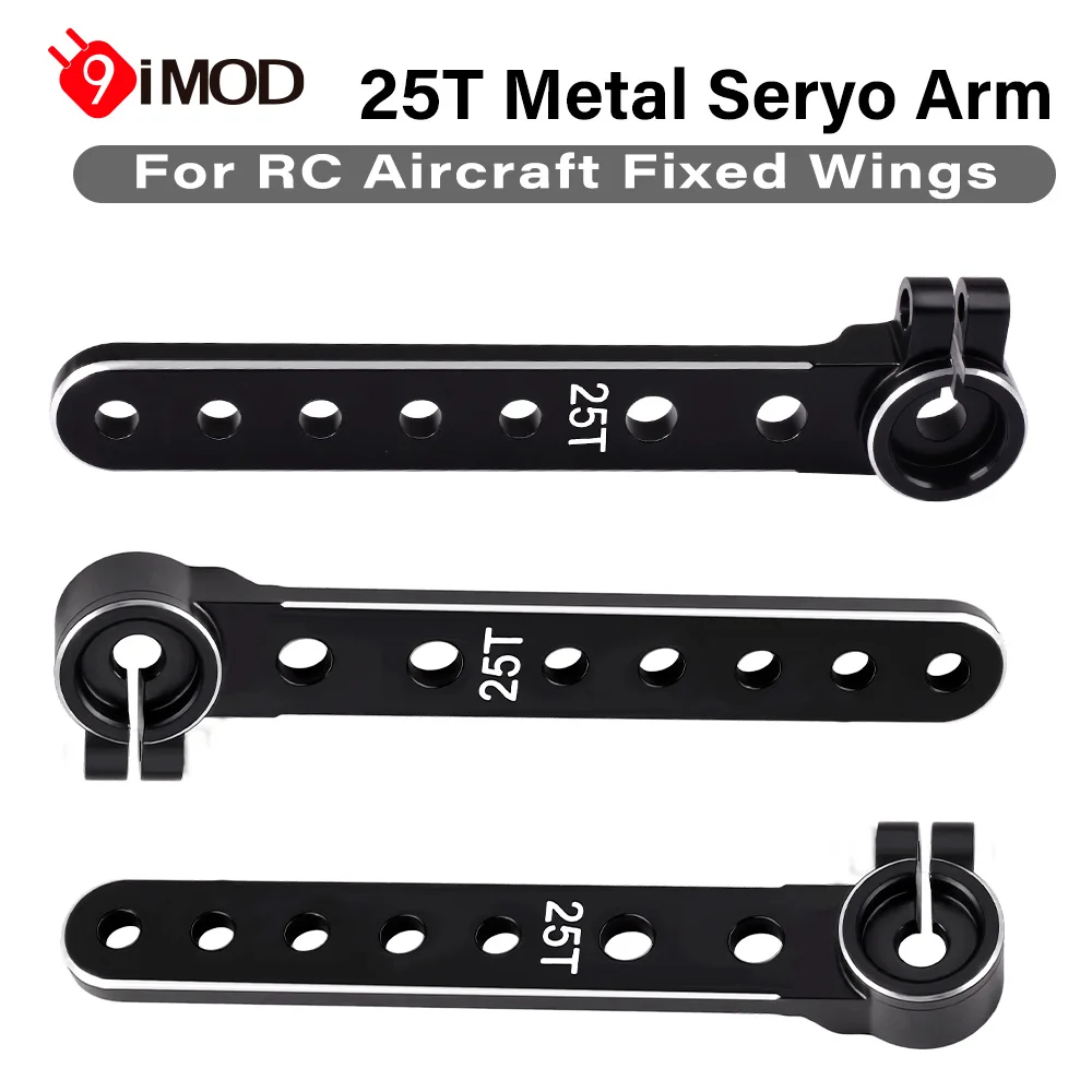 9IMOD 25T Servohorn 59 mm Metall 25 Zähne Verlängerung Lenkarm Servo Rocker für ferngesteuerte Flugzeuge Starrflügelteile