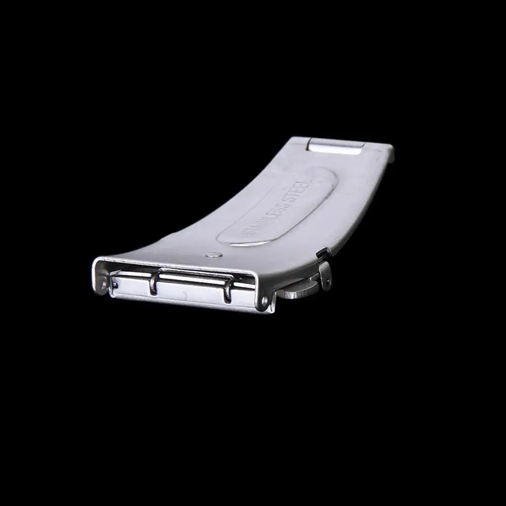 Double Deployment Clasp for 18mm Watch Straps Stainless Steel Watch Band Buckle Upgrade