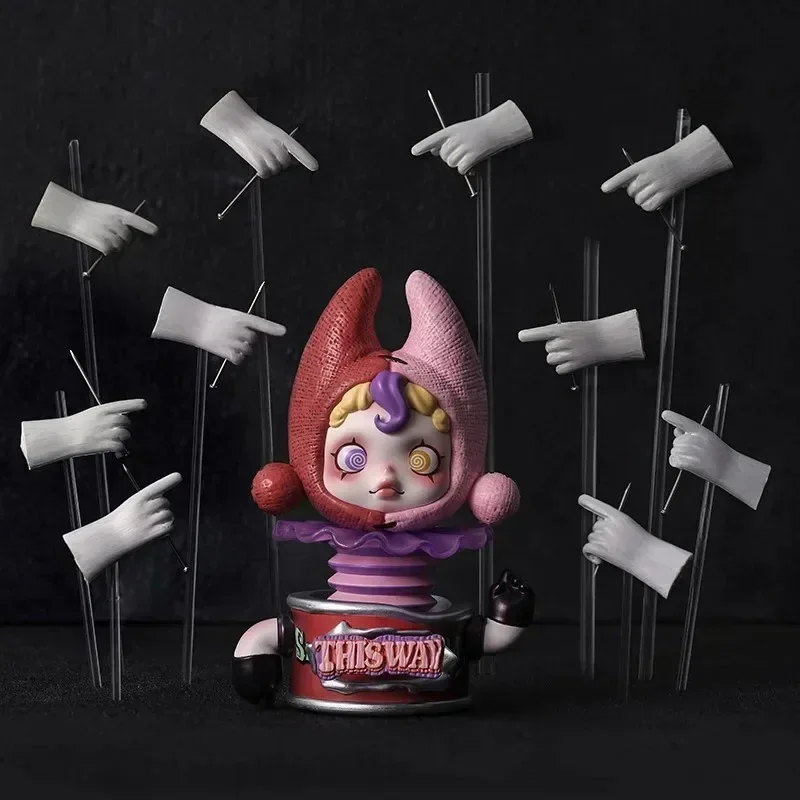 POP MART SKULLPANDA imagen de la serie de realidad caja ciega juguetes Kawaii Anime figura de acción sorpresa caja misteriosa muñecas niñas regalo