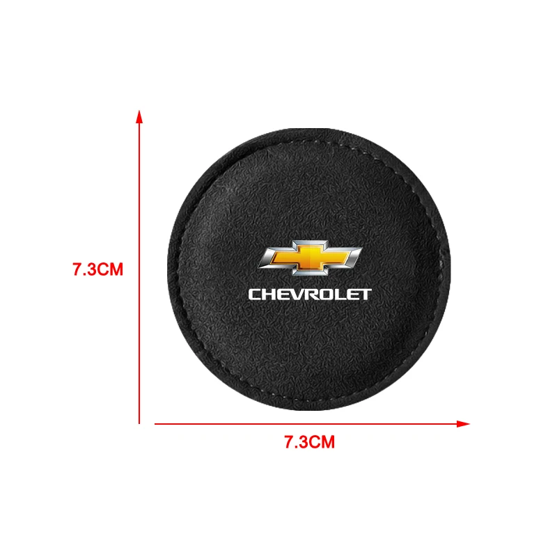 Car Cup Holder Pad PU Leather Slot Non-slip Coaster Mat for Chevrolet Camaro Trax Blazer Cavalier Onix Silverado Malibu Captiva