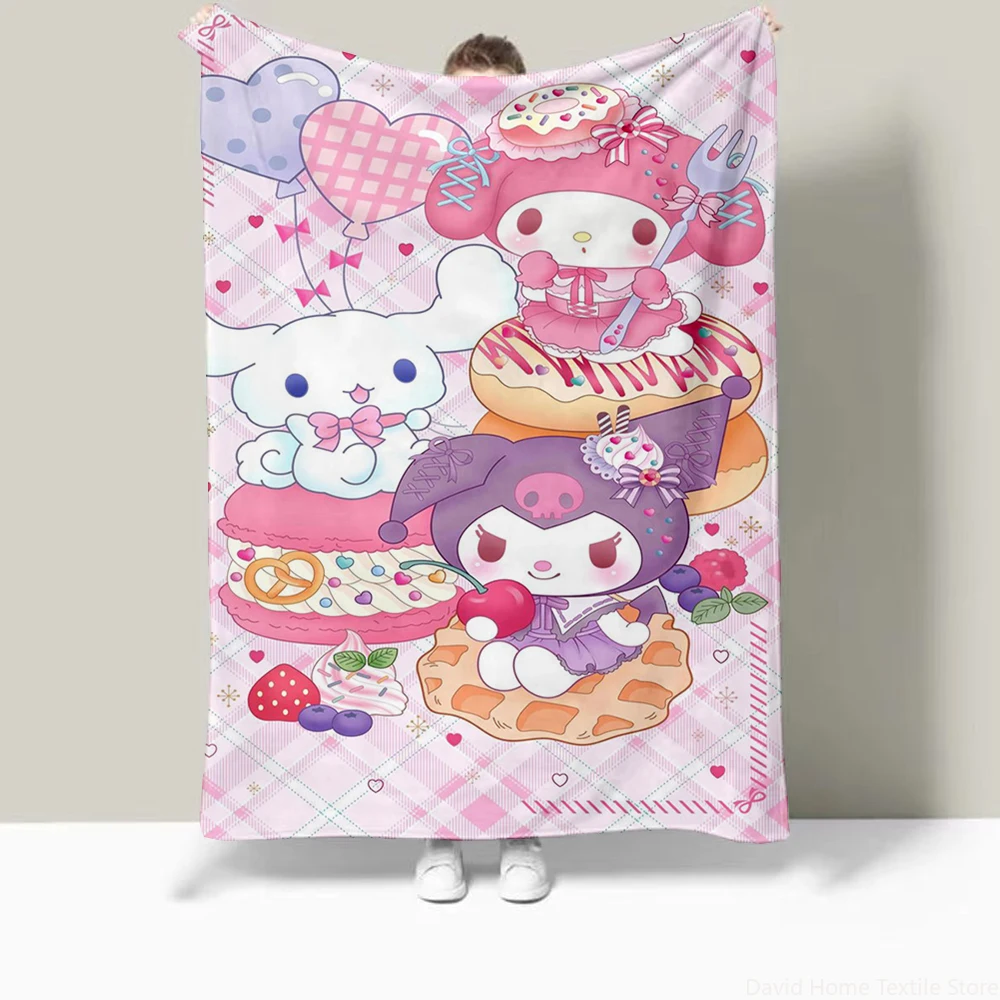 

Sanrio Family HD Print Blanket Cute, Soft and Comfortable,Nap,travel,work,living Room,bedroom,Chair,sofa,Picnics,Blankets,Gift