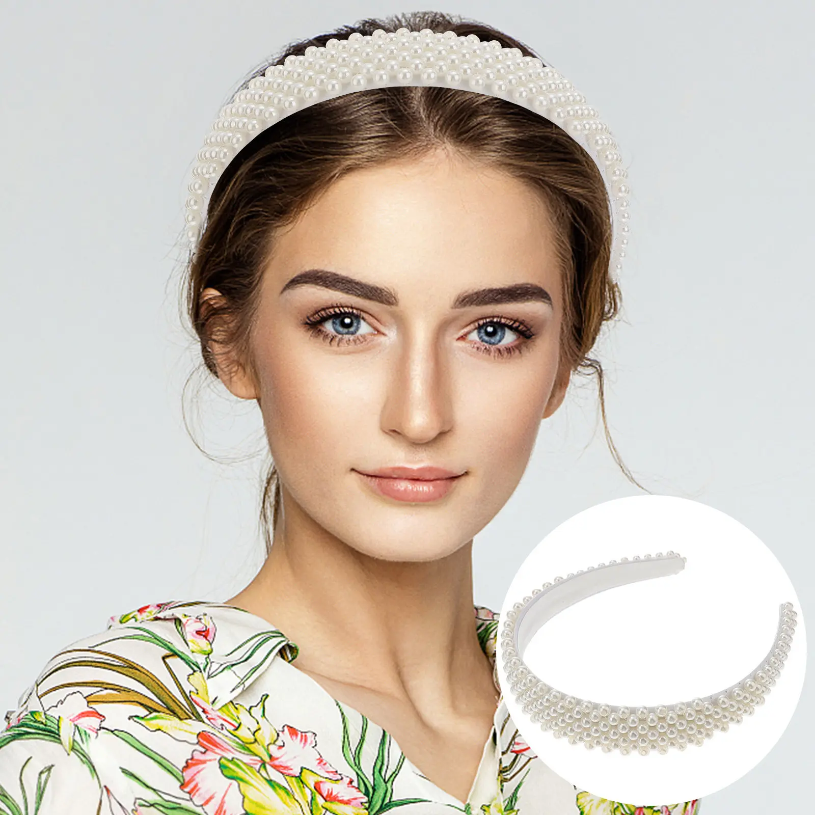 Pearl Headband Stylish Pearl Hair Hoop Lightweight Comfortable Headdress for Special Occasions Party Weddings Girls