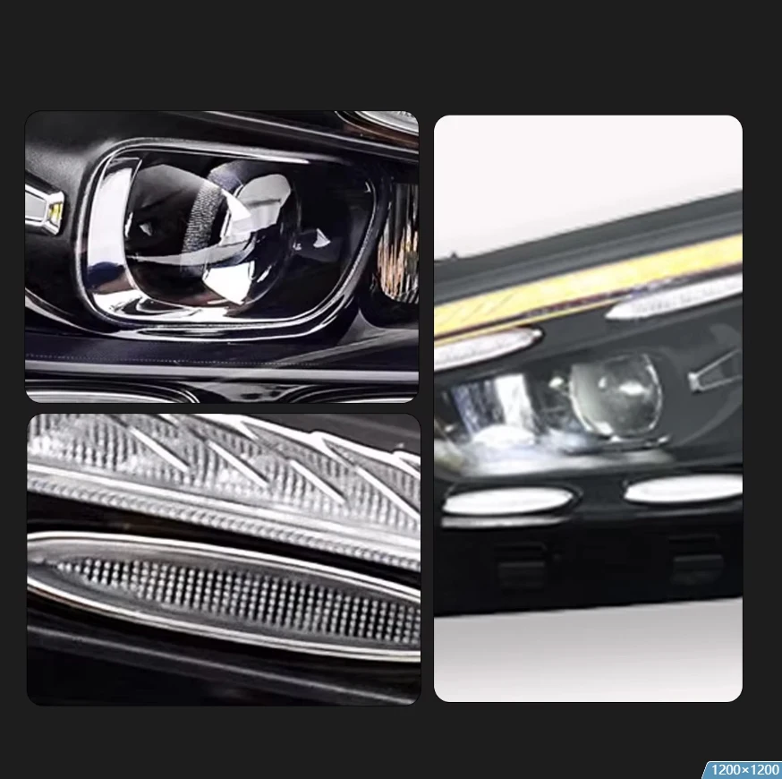 AKD Стайлинг автомобиля для Benz GLE W167 LED 2020-2024 Фара W167 DRL Противотуманная фара Сигнальный свет ближнего и дальнего света Проектор ангельских глаз