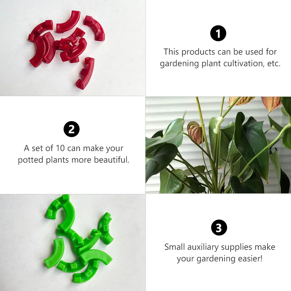 

1Set 90 Degree Plant Benders Plastic Durable Garden Plant Helper for Shaping Branch Clips Gardening Supplies
