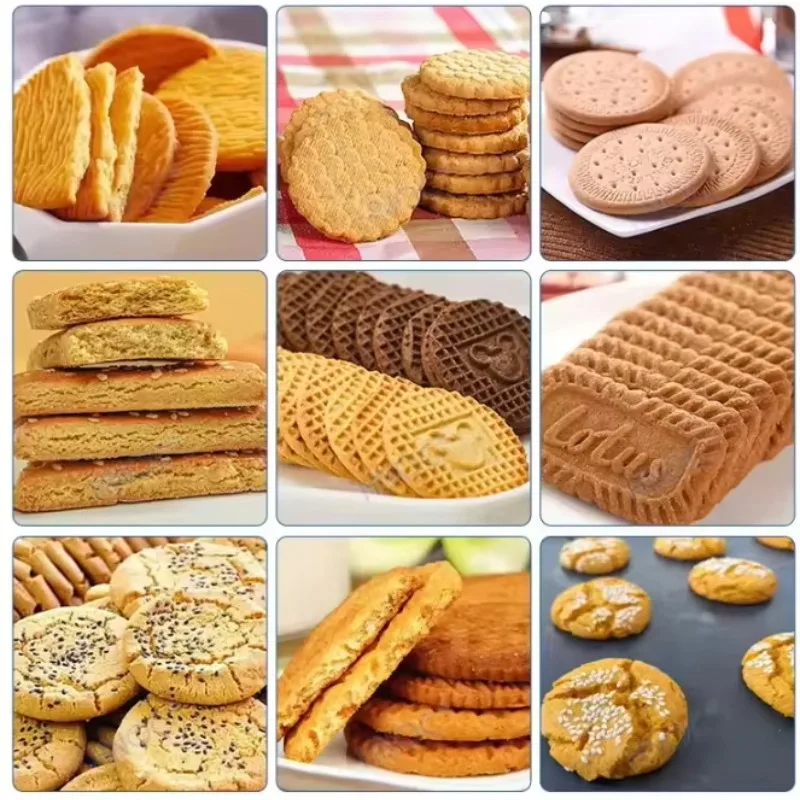 Customized Automatic Flat Biscuit Cookie Forming Machine High Efficiency  Market Commercial Biscuit Production Equipment