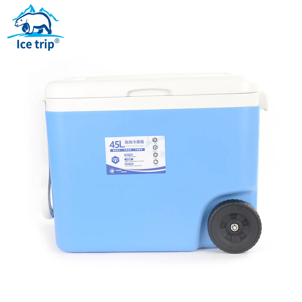 2023 New 46L Cooler Box Portable Car Food And Beverage Freezer Igloo Cooler For Caravan,Camper Accessories