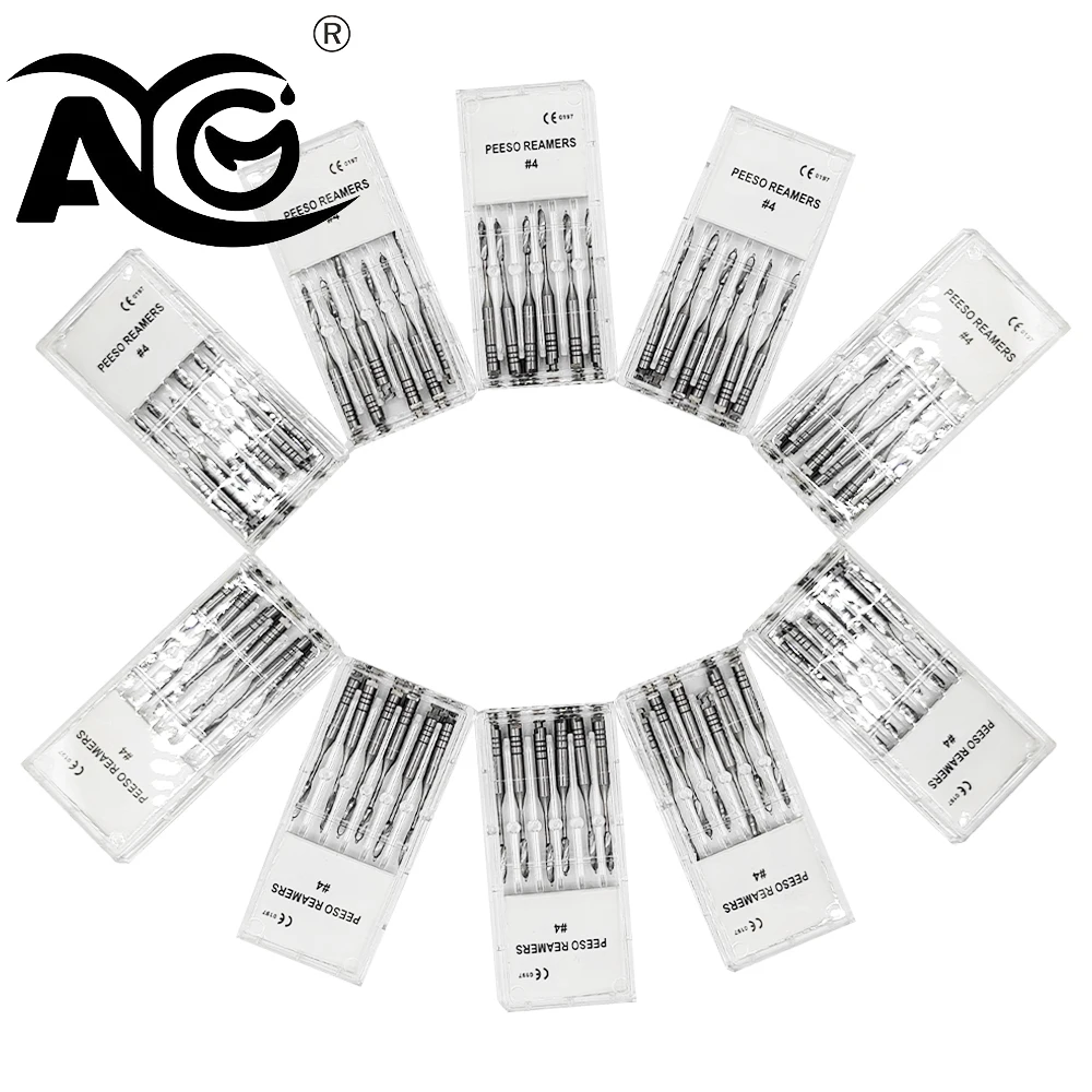

1 Pack(6pcs) AG Dental Peeso Reamer 32mm/28mm Endodontic Reamers Drill Burs Peeso Reamers Endo files largo Dentist Materials