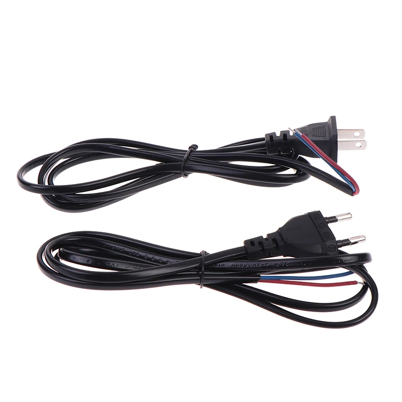 1.5M*0.75 EU US Plug AC Power Extension Cable Power Supply Cord For Electrical Sockets Outdoor Lamp Bulb Light Black