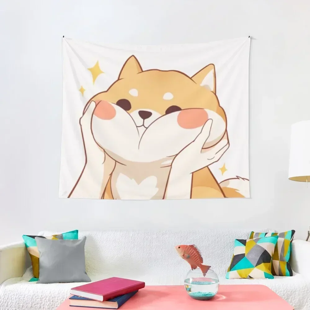 

Kawaii Shiba inu Tapestry Decoration For Home Aesthetic Room Decors Korean Room Decor Bedroom Decor Aesthetic Tapestry