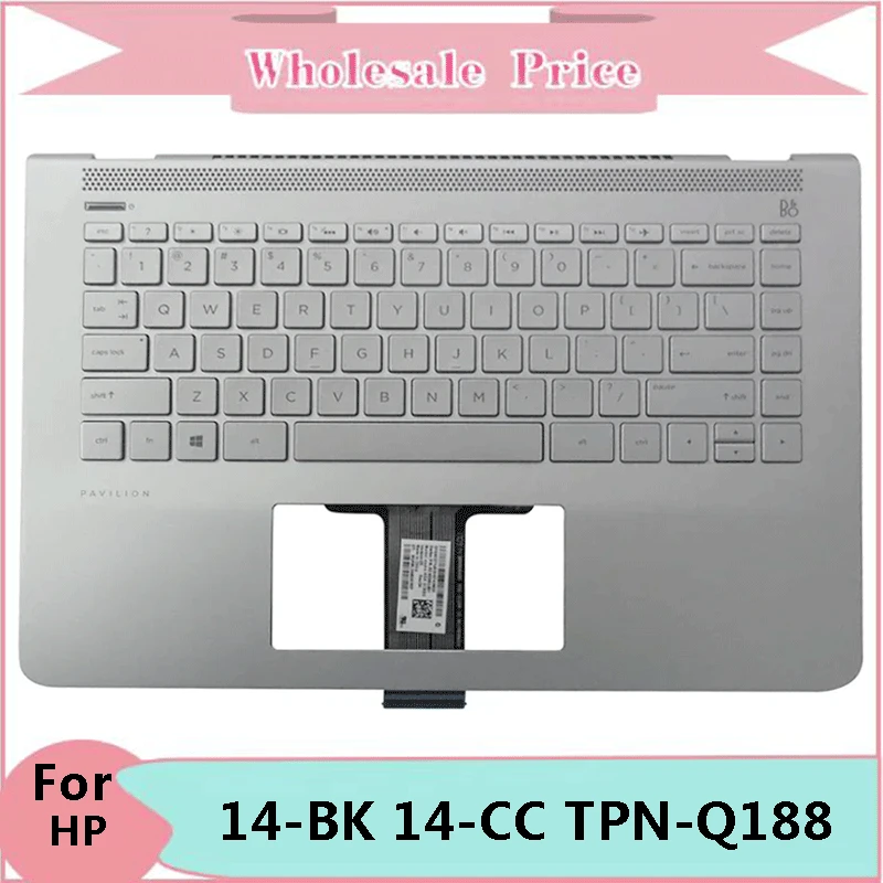 New Original For HP Notebook Pavilion 14-BK 14-CC TPN-Q188 Laptop Palmrest Case Keyboard US English Version Upper Cover