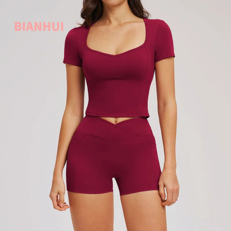 

Women's Tracksuit Spring Nude Feel Sports Suit Tight-Fitting Fashion Casual Yoga Gym Clothes Outdoor Running Woman Sports Sets