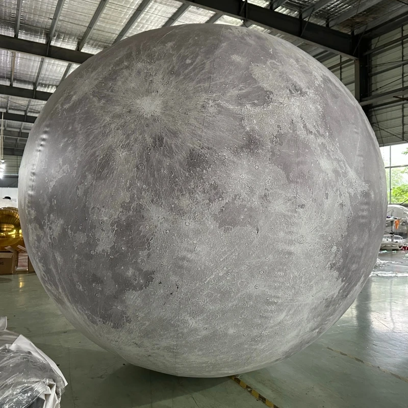 Hot Sale Adjustable Luminous Inflatable Moon Giant Moon Planet Ball Light Led  Balloon for Stage Decoration,Holiday,Festival