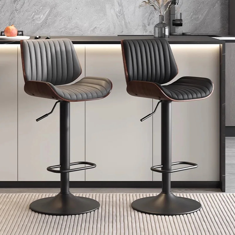 

---Hairdressing Designer Bar Stools Minimalist Bedroom Modern Adjustable Bar Chairs Nordic High Luxury Cadeira Trendy Furniture