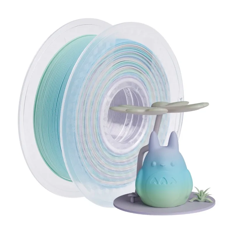 Toveren Filament Zijde PLA 1.75mm Dual/Tri Kleuren Filament Plastic 1KG Hoge Kwaliteit Voor FDM 3D Printers Materiaal 3D Printting