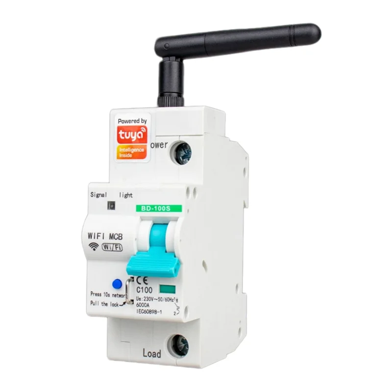 A37T-Tuya App Wifi Disyuntor Interruptor Smart Life Timer Control remoto por voz Interruptor inteligente automático