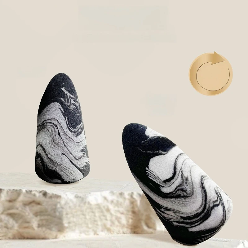 Mélangeurs de beauté Super doux pour fond de teint liquide, éponge de maquillage Non absorbante en forme de langue pour une Application impeccable