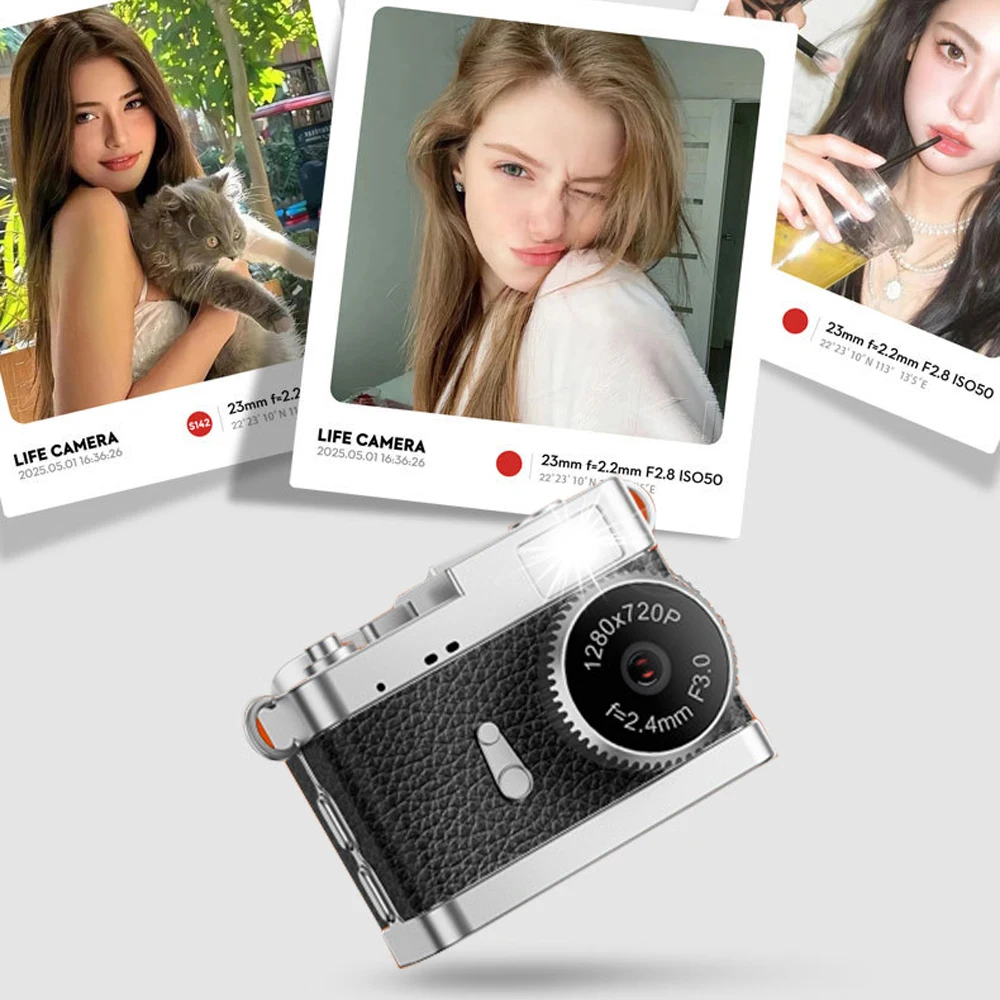 كاميرا Magecam الرجعية 720p المحمولة خمر كاميرا فيديو صغيرة جدا 0.96 بوصة شاشة CCD كاميرا صغيرة داخلية في الهواء الطلق للتصوير الفوتوغرافي