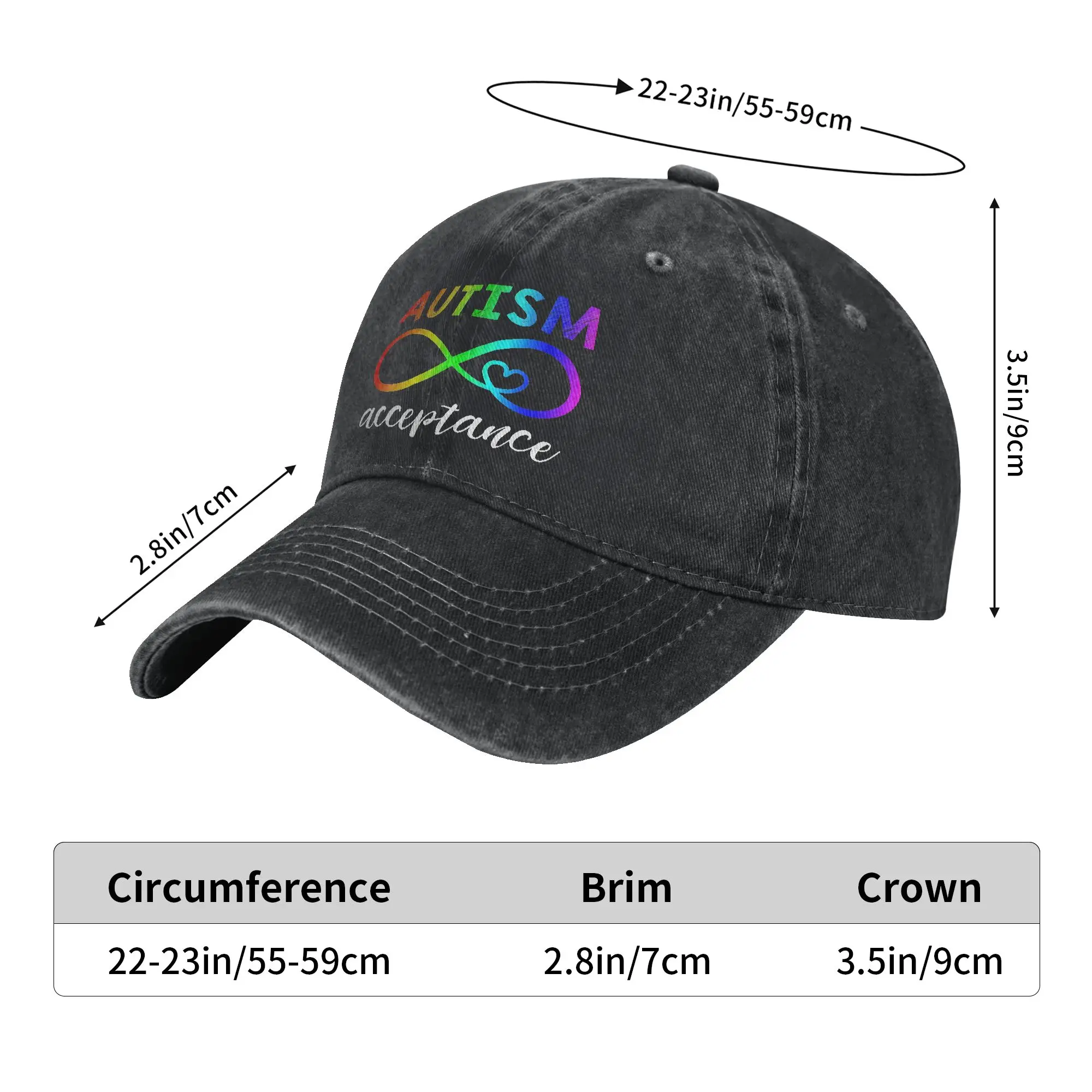 Autism Awareness Respect Love Support  Merch Baseball Caps Men Women Fashion  Hats Cap Adjustable Trucker Hats Snapback Cap