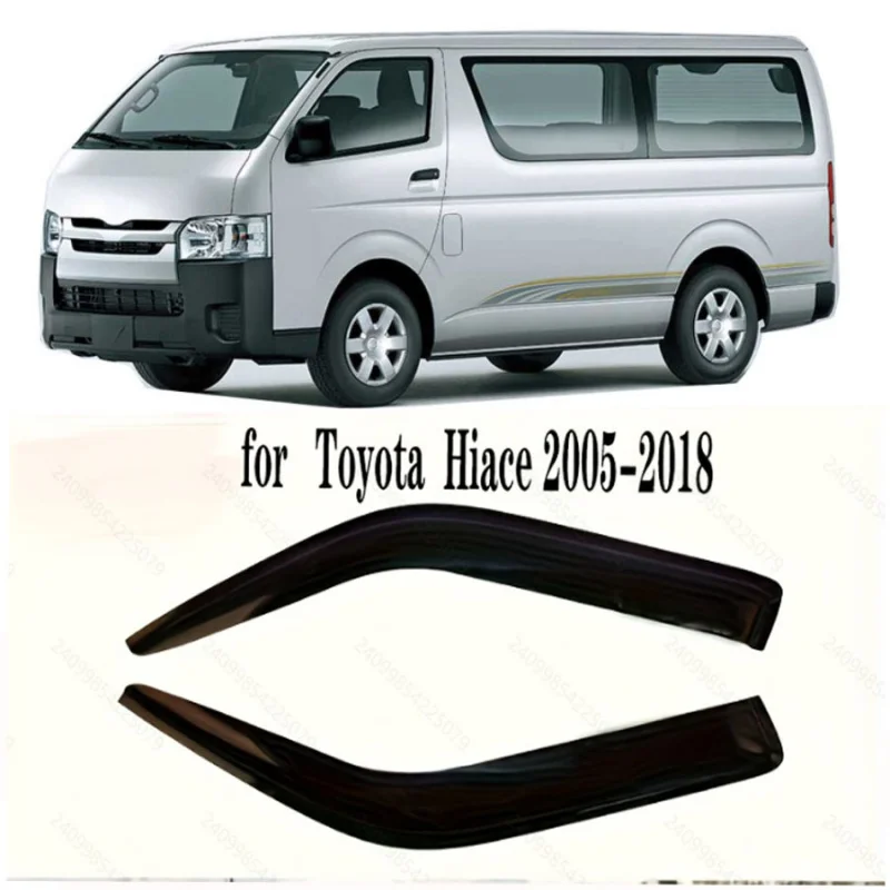 

Suitable for ToyotaHiace 2005-2018Rainproof sun visor made of acrylic material, wind deflector sun visor