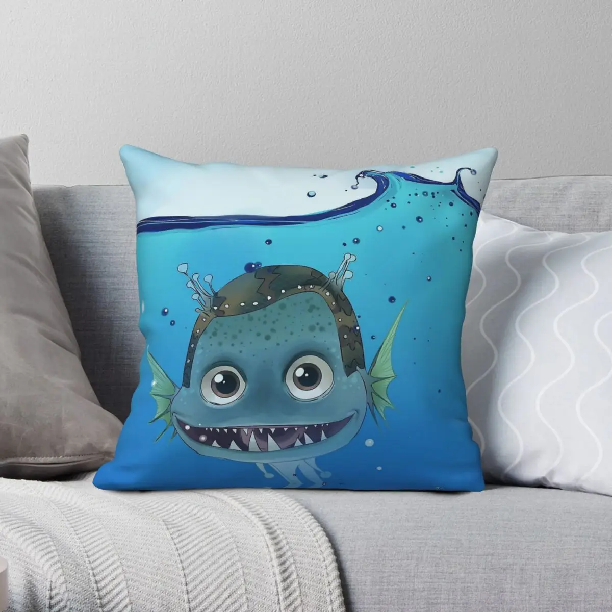 Megamind Ol' Chum Square Pillowcase Polyester Linen Velvet Creative Zip Decorative Throw Pillow Case Sofa Seater Cushion Cover