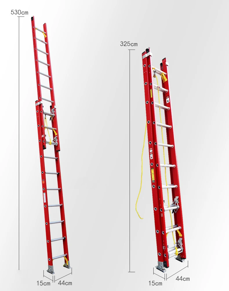 Lineman Safety Insulation Retractable Fiberglass Extendable Ladder