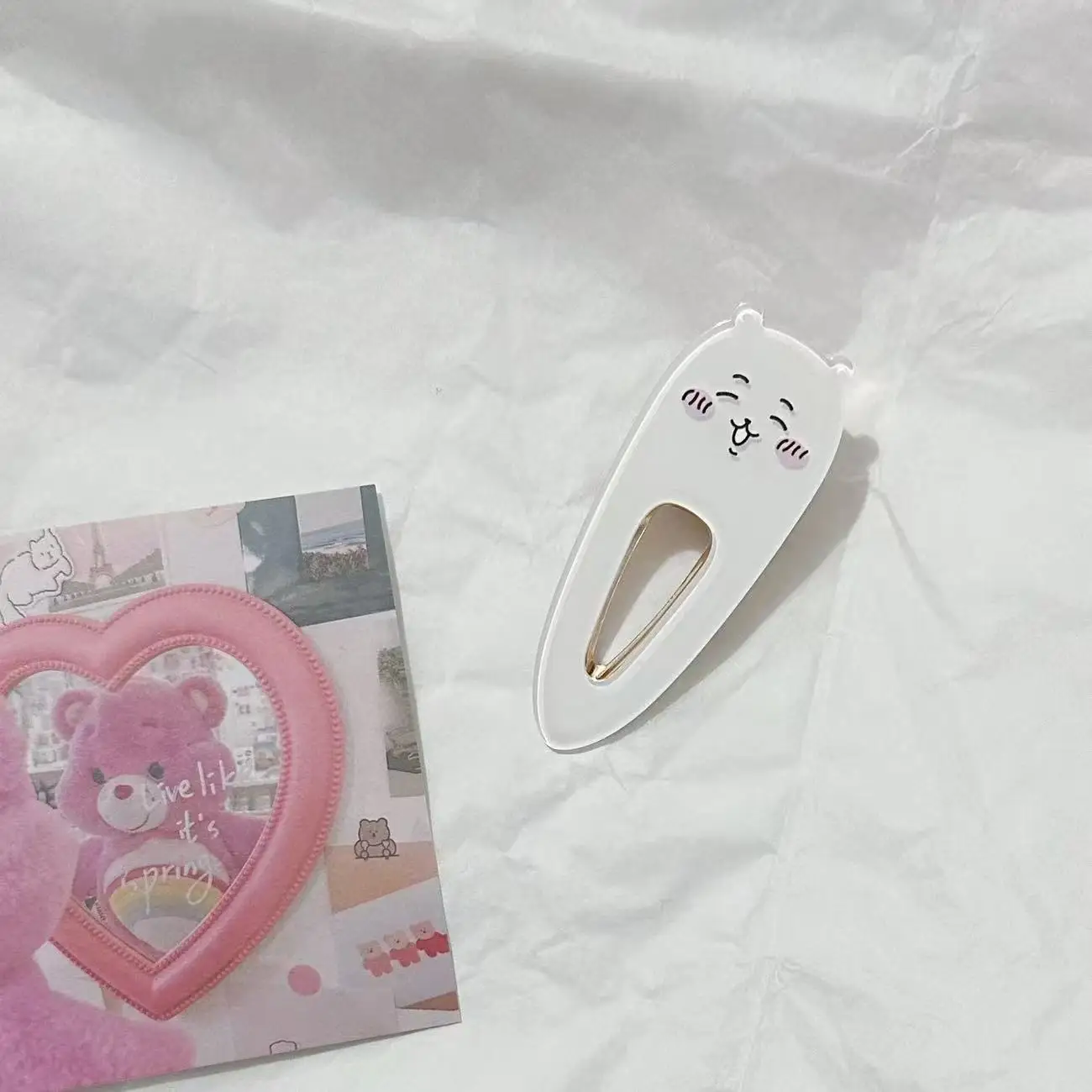 Kawaii Chiikawas Character Hair Clips Cute Cartoon Acrylic Duckbill Clips Funny Anime Hair Accessories for Daily Use