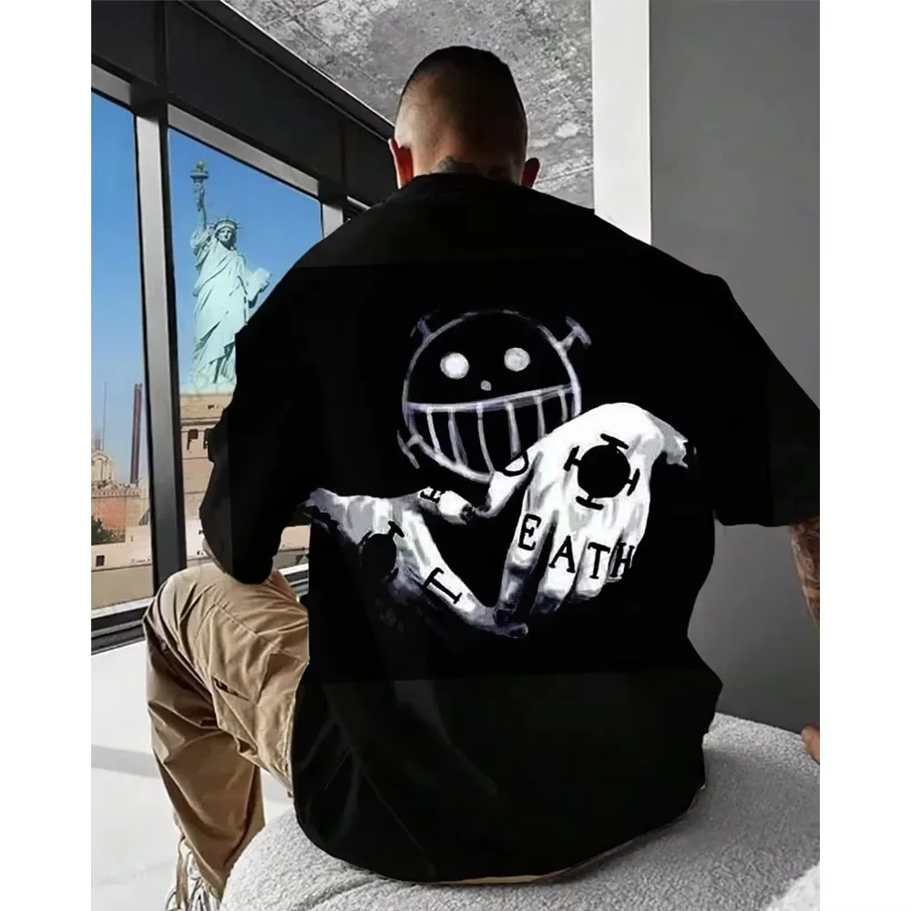 2026 One Piece Grafik-T-Shirts für Herren und Damen, lässige Kurzarm-T-Shirts mit Rundhalsausschnitt aus Baumwolle, Unisex-Mode-Streetwear-Tops, Unisex