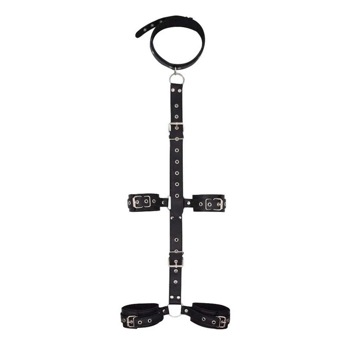 Bondage PU Leather Restraints Collar Fetish Sex Game BDSM Adult Toy Sex Shop Slave Neck Handcuffs Sex Products For Couple Gay 18