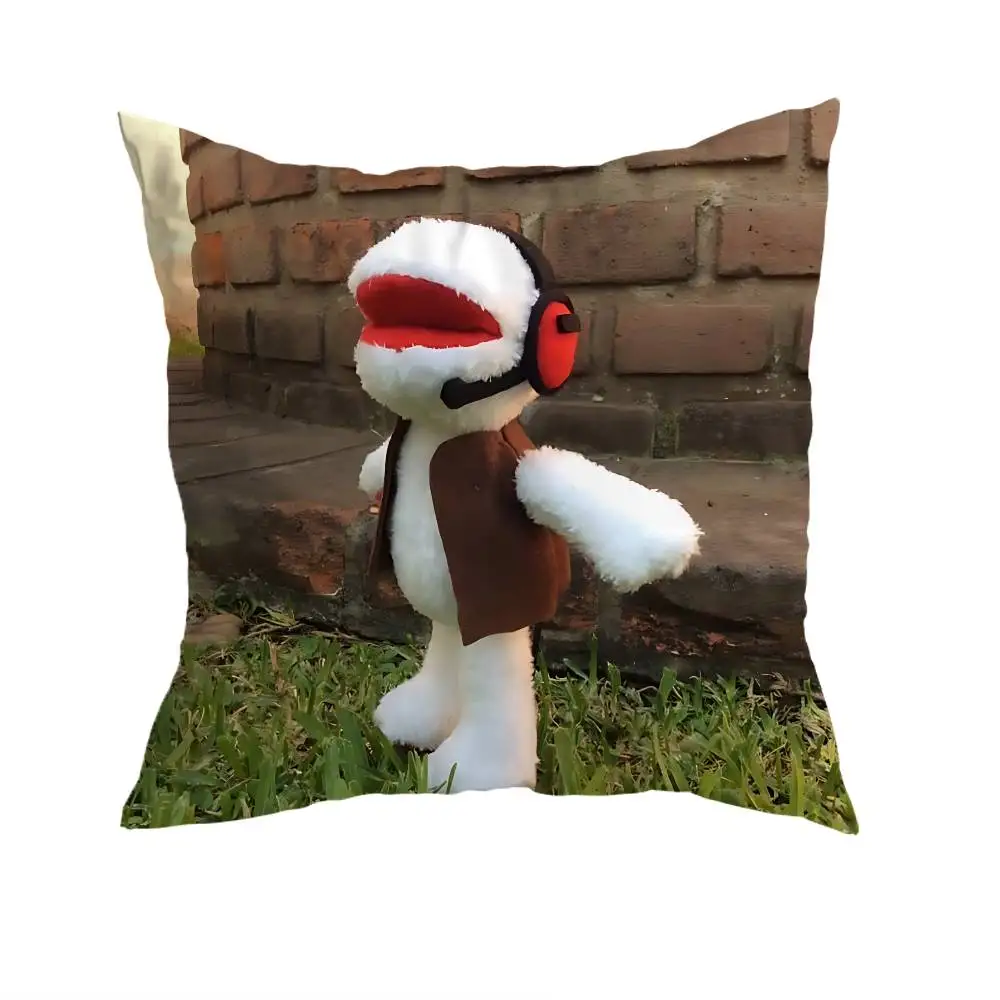 juanin juan harry  Pillow Case Anti-dustmite Pillowcase Invisible zipper silky short plush Sofa cushion cover
