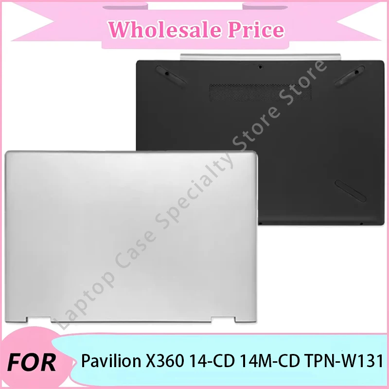 

NEW For Pavilion X360 14-CD 14M-CD TPN-W131 Laptop replacement parts/Laptop LCD Back Cover/Bottom Case/Hinge