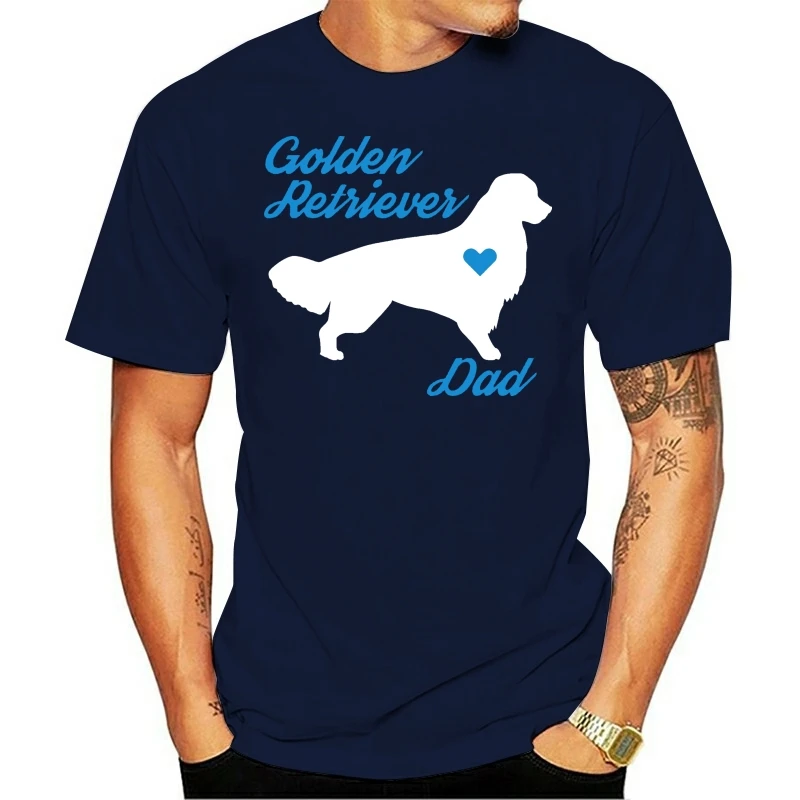 Men T shirt s Golden Retriever Dad - Father's Day For Dog Lovers funny t-shirt novelty tshirt women