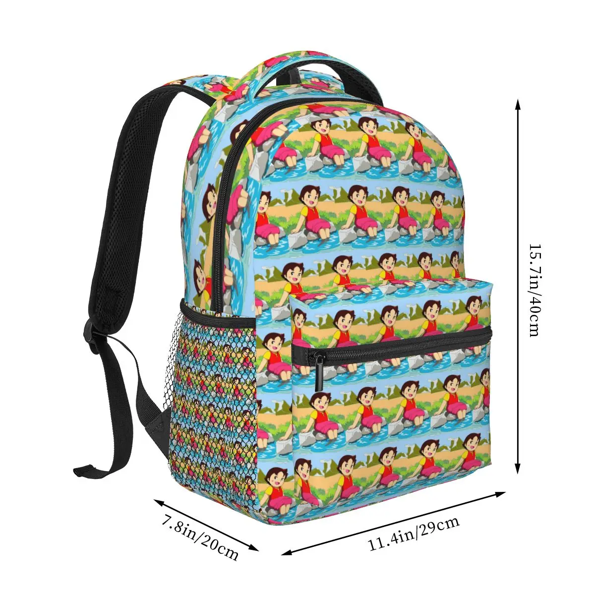 Heidi Feet In The Water Backpack Hot Sale Daypack Large Capacity Kids BookBag School Bag Shoulder Bags for Men Women