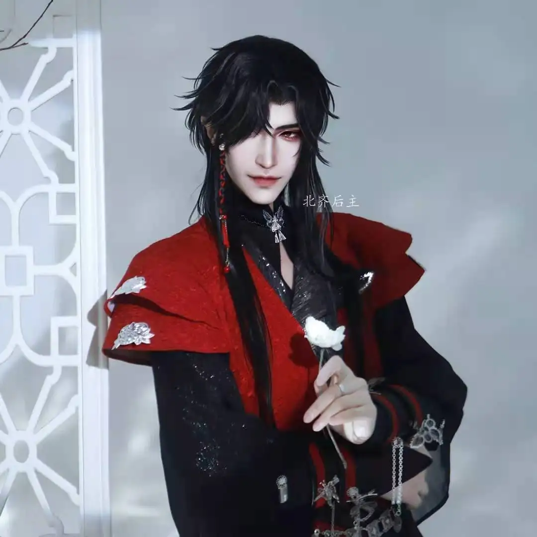 Chinese TV Series TGCF Tian Guan Ci Fu Xie Lian Hua Cheng Cosplay Costume Hua Cheng  Cos Dress Hanfu Full Set