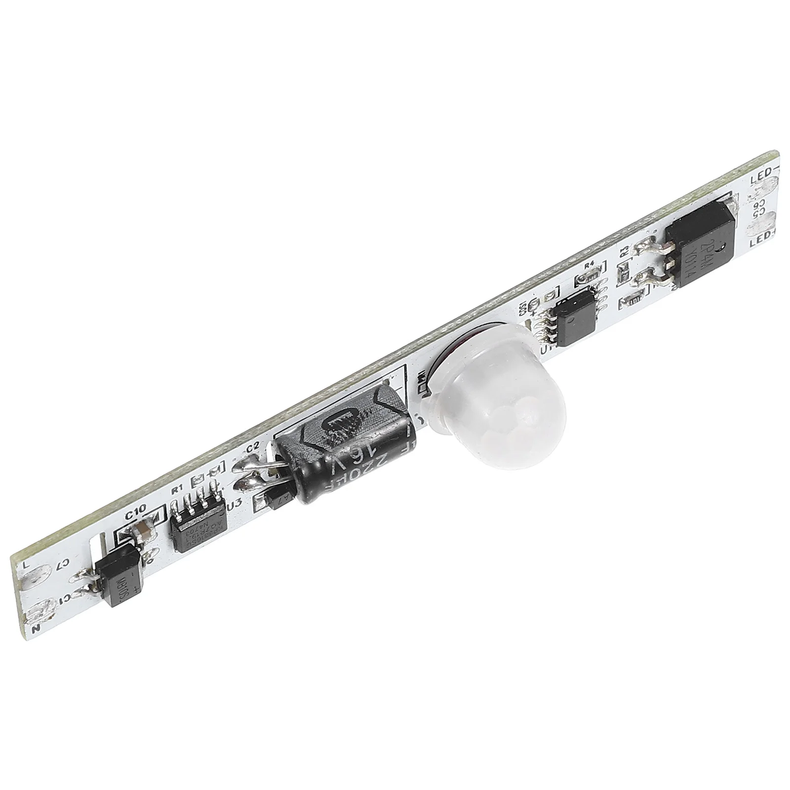

LED Strip Light Human Motion Sensor Module Recessed Design No Power Supply Required for Cabinets Closets Under Counter Lighting