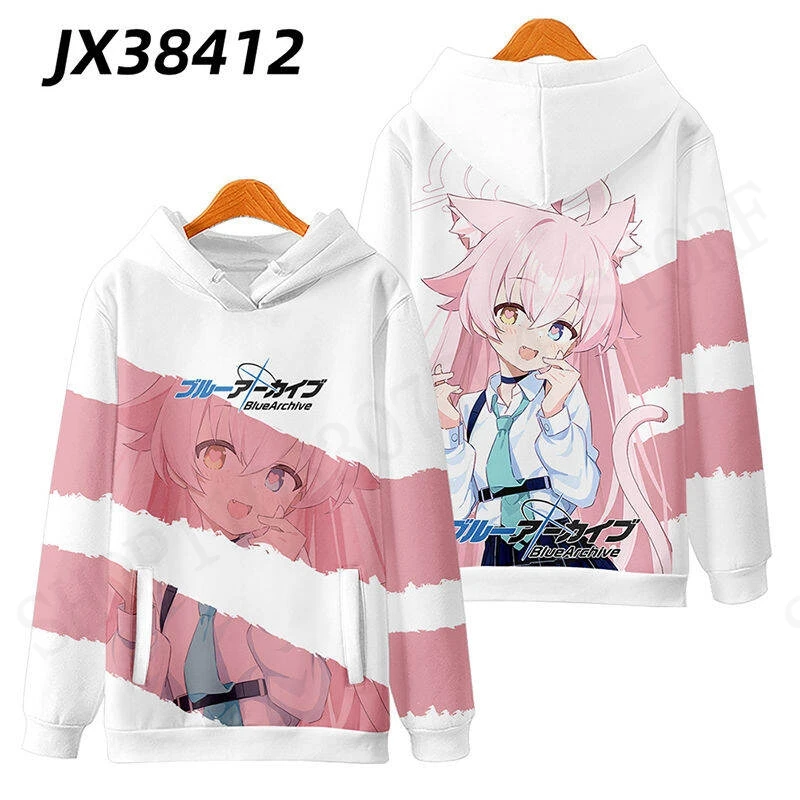 أنيمي لعبة الأزرق الأرشيف Hoshino ثلاثية الأبعاد طباعة هوديي الرجال النساء موضة الكرتون رياضية عادية هوديي البلوز الملابس الشتوية معطف