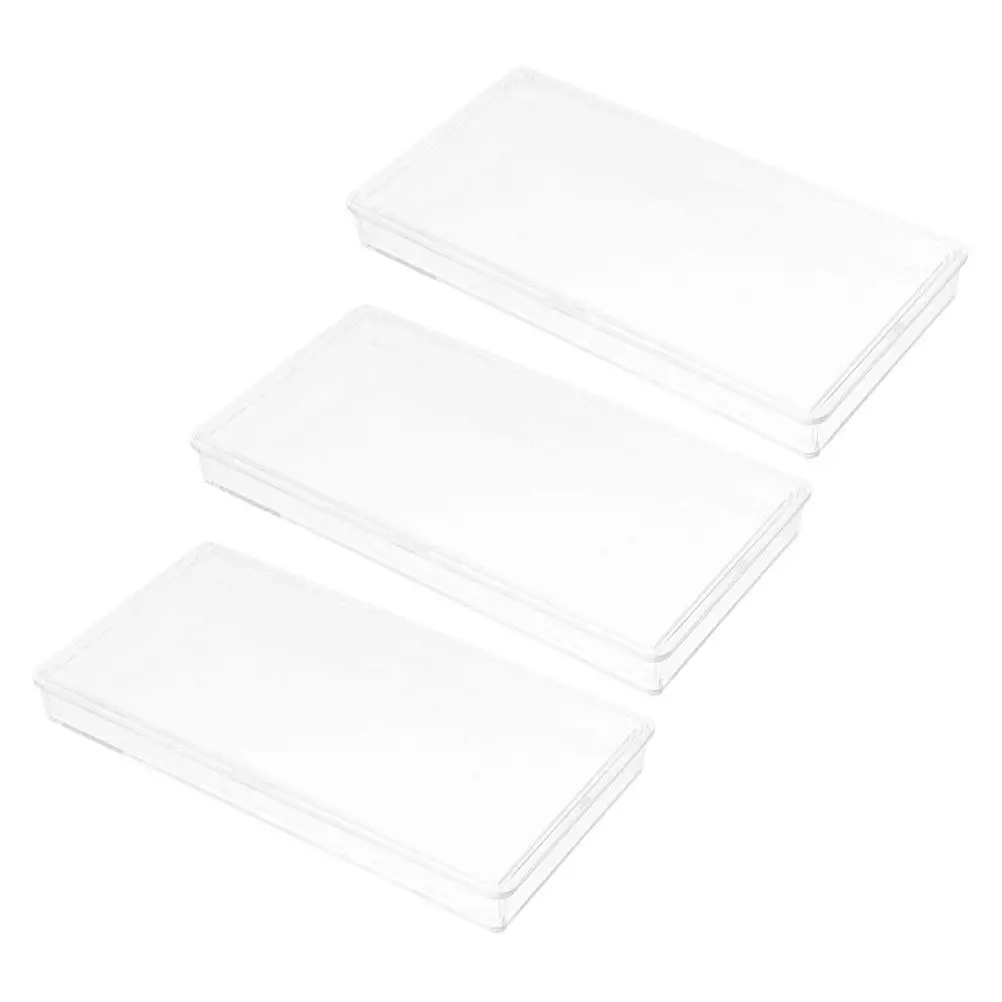 

Набор из 3 прозрачных коробок для хранения банкнот, большой емкости, вмещает 100 купюр, защитный футляр для банкнот