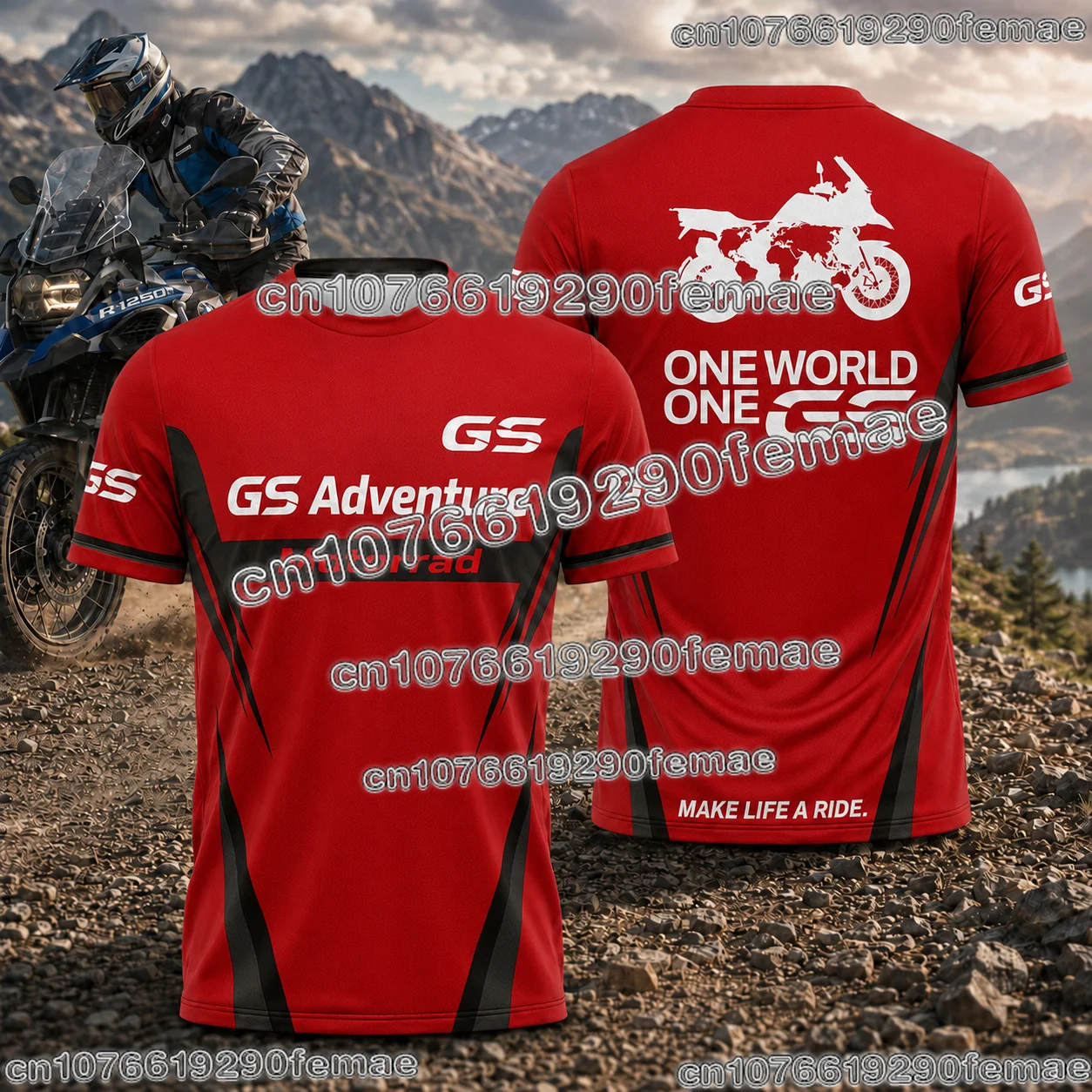 New 2026 GS Adventure Motorcycle Riding Shirt Men's Long Sleeve Style Travel T Shirt Off Road Outdoor Sports Breathable Top 6