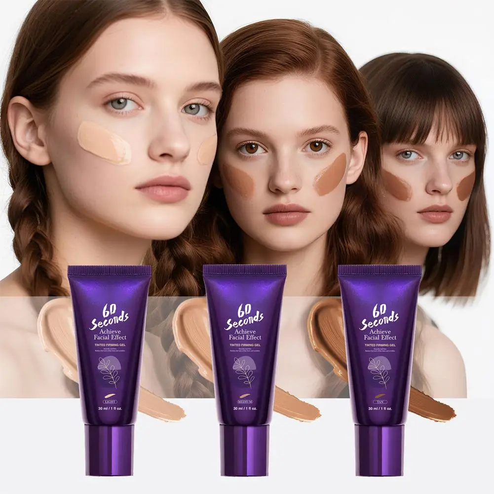 60 ثانية تحقق تأثير الوجه ملون ثبات جل رفع طبيعي تجميل لون البشرة تصحيح 30 مللي هيدرات تبييض ماكياج التمهيدي