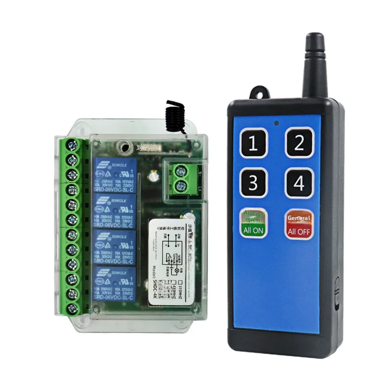 CX 12V24V48V70V wireless four-way remote control switch forward and reverse motor