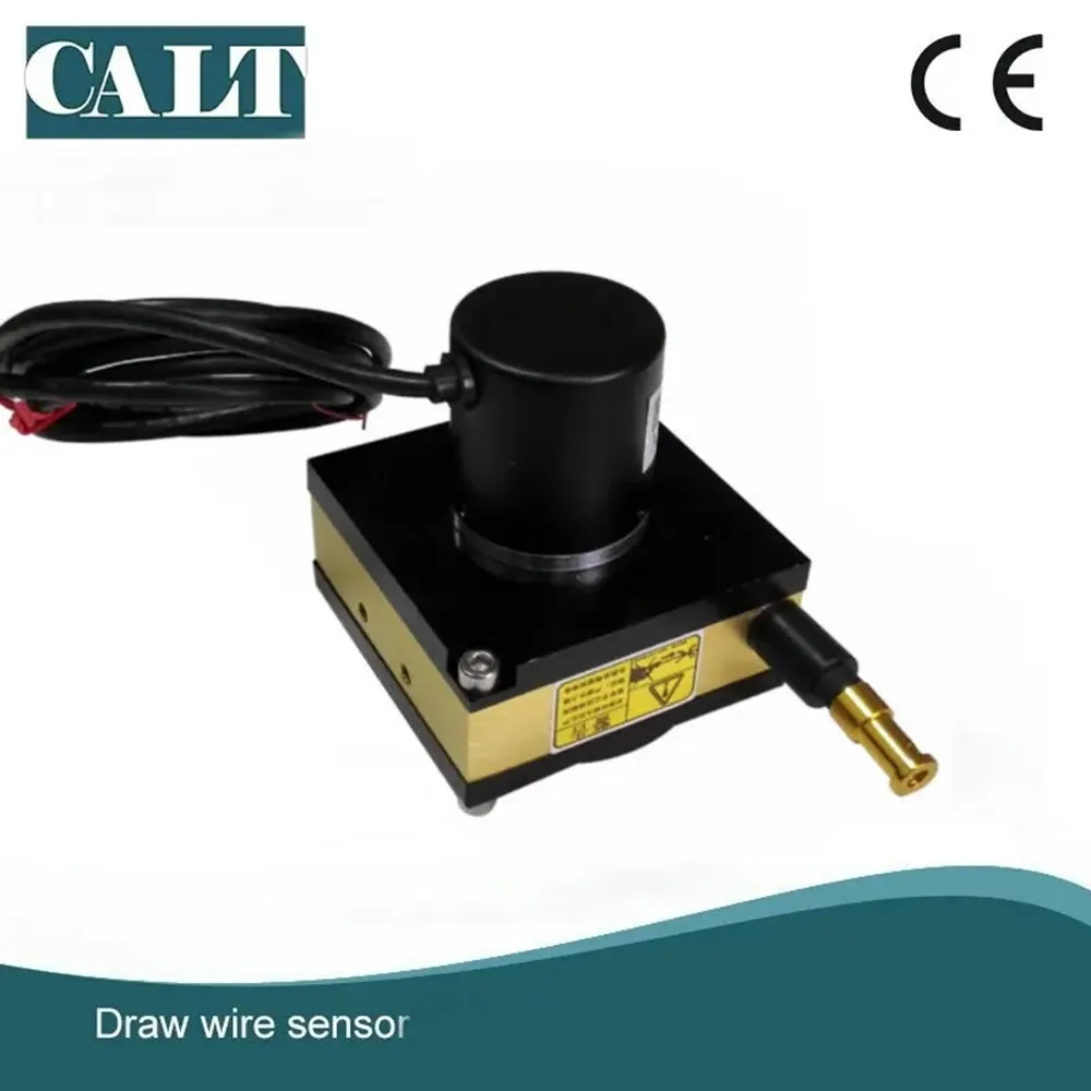 Good quality 300mm range 0 to 2k ohm output 24v draw wire transducer position sensor CWP-S300